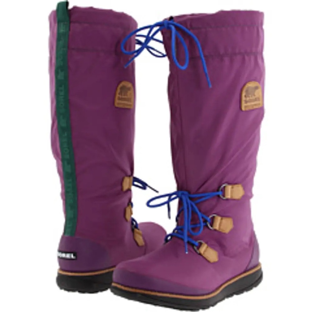 Sorel Damen Retro ‘88 Purple Waterproof Tall Rain Boot Size 5.5 Style NL1708-505